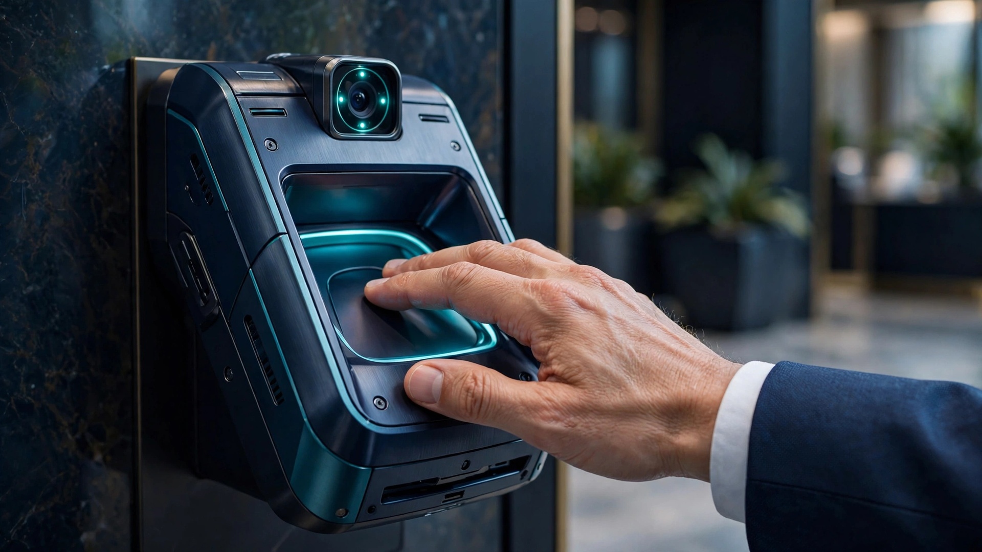 Biometric fingerprint scanner